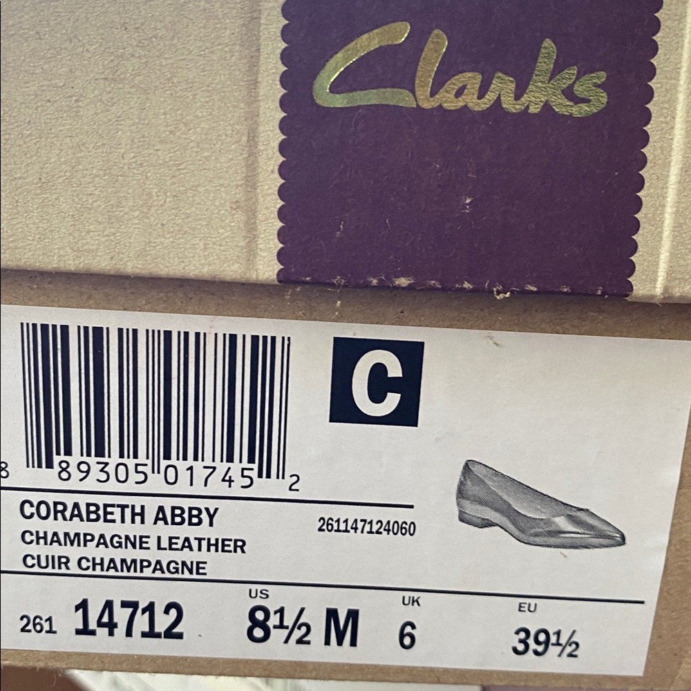 Clarks Women's Metallic Gold Heels - Picture 10 of 10